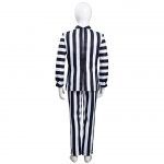 Kids Beetlejuice Cosplay Costume Striped Uniform Outfits