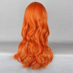 Japanese Anime Nami Two Years Later Cosplay Costumes Tops Orange Long Curly Wig