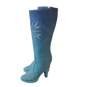 Queen Shoes princess Ice Shoes Winter Girls Cosplay High Heel Boots