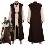 Star Obi Wan Kenobi Cosplay Costume Jedi Uniform