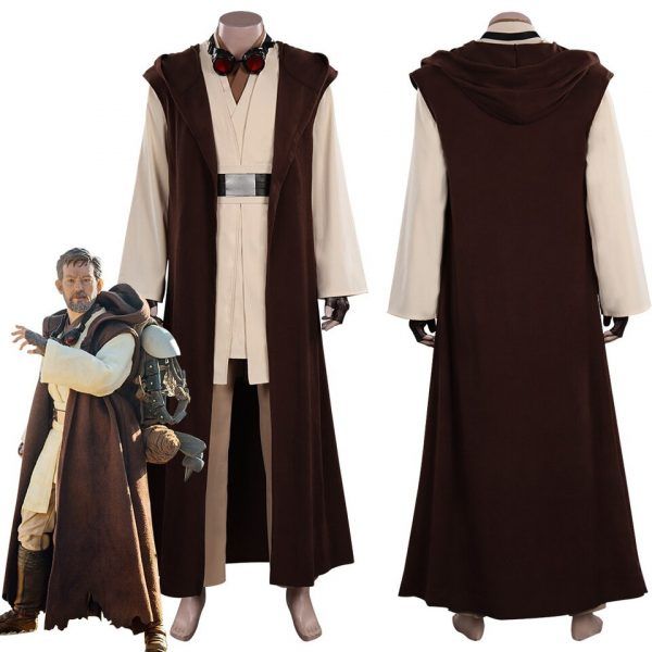 Star Obi Wan Kenobi Cosplay Costume Jedi Uniform