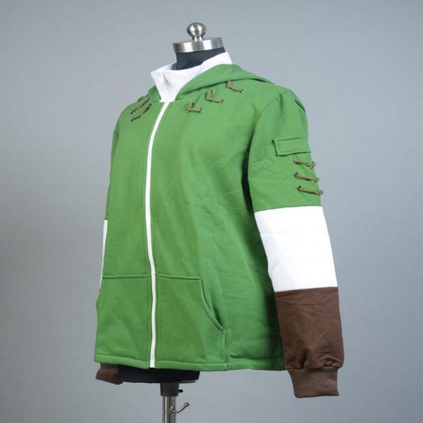 Link Hoodie Men Zipper Jacket Sweater Cosplay Costume