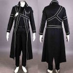 HOT Anime Sword Art Online Kirito Cosplay Costume Kirigaya Kazuto Costume