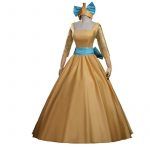 2017 New Style Anastasia Princess Yellow Costume Anastasia Cosplay Party Dress