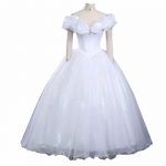 Adult White Elegant Wedding Cosplay Dress