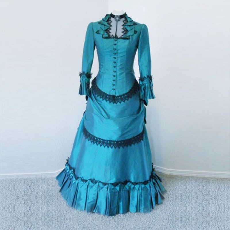 Vintage Gothic Victorian Bustle Period Dress Medieval Renaissance Victorian Party Ball Gowns - Speed Cosplay Vintage Gothic Victorian Bustle Period Dress Medieval Renaissance Victorian Party Ball Gowns - Speed Cosplay