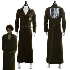 Attack On Titan Cosplay Levi Costume Scouting Legion Soldier Coat