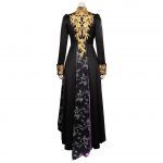 Yennefer Cosplay Costume For Women Retro Vestidos Court Long Robe Outfits