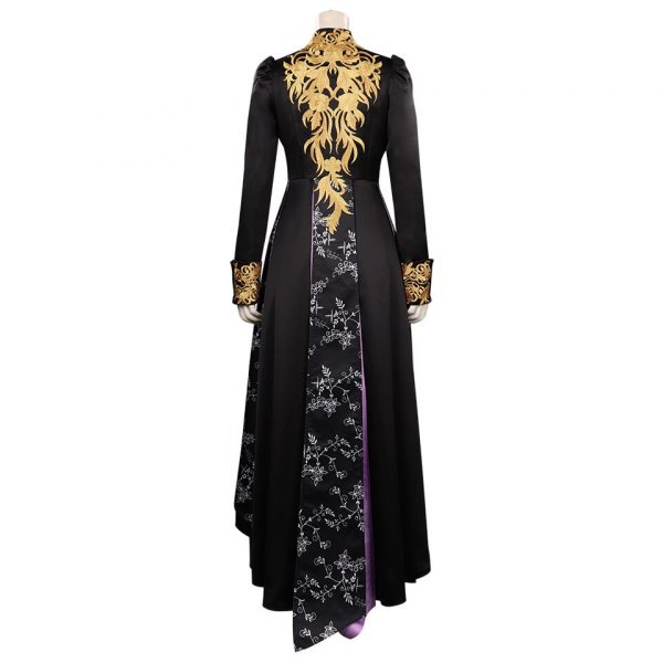Yennefer Cosplay Costume For Women Retro Vestidos Court Long Robe Outfits