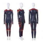 ManLuYunXiao Lady Captain Cosplay Costume Superhero Carol Danvers Leather Jumpsuit