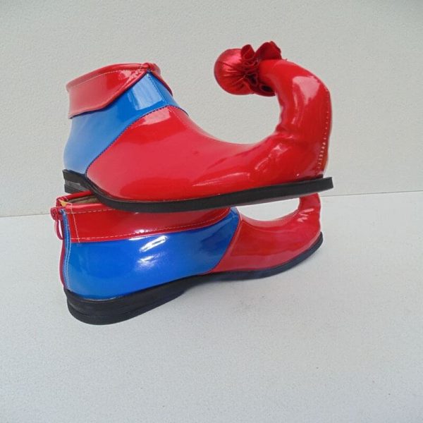 Adult Kids Clown Cosplay shoes Naughty Harlequin Fancy Fantasia Infantil Party Shoes