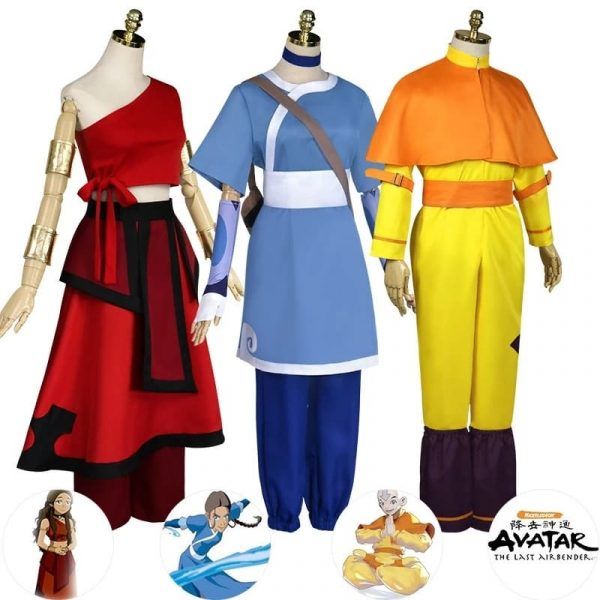 Hc007d35Anime Avatar The Last Airbender Katara Fire Nation Aang Cosplay Costumeaa3164e80963691df3694525ef