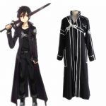 HOT Anime Sword Art Online Kirito Cosplay Costume Kirigaya Kazuto Costume