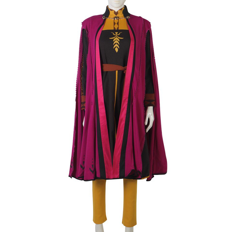 Frozen Snow Queen Anna Elsa Princess Cosplay Costume Outfit