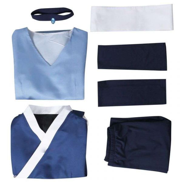 Avatar The Last Airbender Katara Cosplay Custom Made Blue Suit