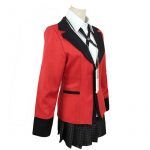 Anime Kakegurui Jabami Yumeko Cosplay Costume Japanese Red JK Skirt Uniform