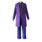 Ainiel Joker Cosplay Costume Dark Knight Heath Ledger Purple Coat