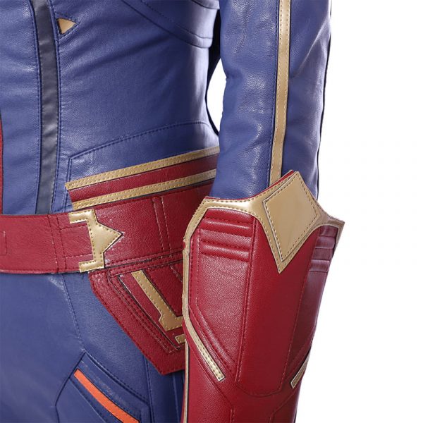 Lady Captain Cosplay Costume Superhero Carol Danvers Jumpsuit