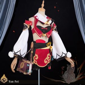 Genshin Impact Yanfei Cosplay Costume Women Dress