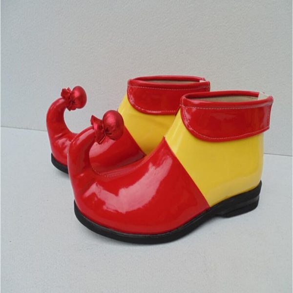 Adult Kids Clown Cosplay shoes Naughty Harlequin Fancy Fantasia Infantil Party Shoes