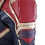ManLuYunXiao Lady Captain Cosplay Costume Superhero Carol Danvers Leather Jumpsuit