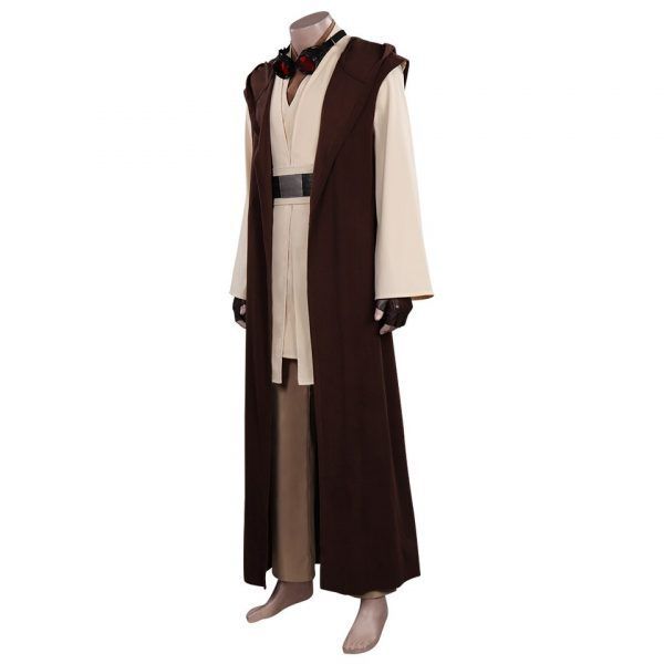 Star Obi Wan Kenobi Cosplay Costume Jedi Uniform