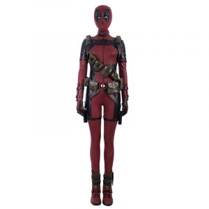 Lady Deadpool Cosplay Costume Wade Winston Wilson Bodysuit Deluxe Full Set Female Outfits