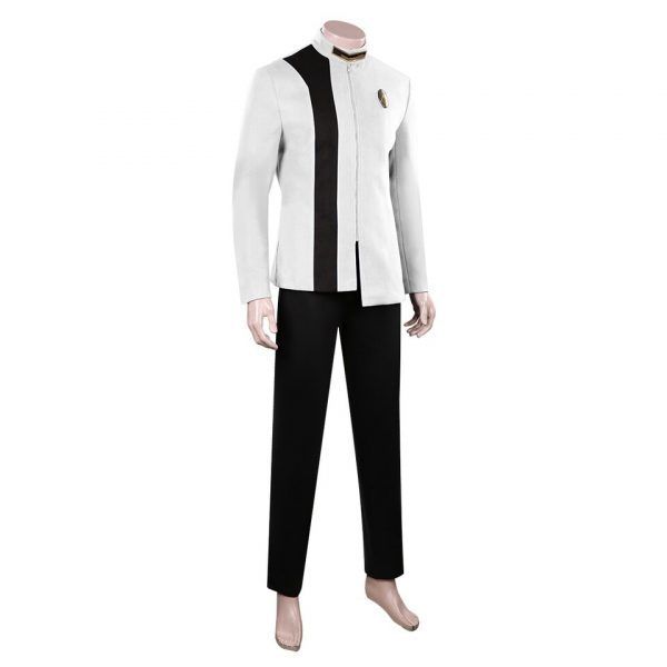 Star Discovery Trek S4 Cosplay Costume White Uniform Suit For Men Women