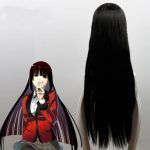 Jabami Yumeko Wig Kakegurui Cosplay Wigs Women Black 100cm  Straight Hair Wigs Perucas Cosplay Wig