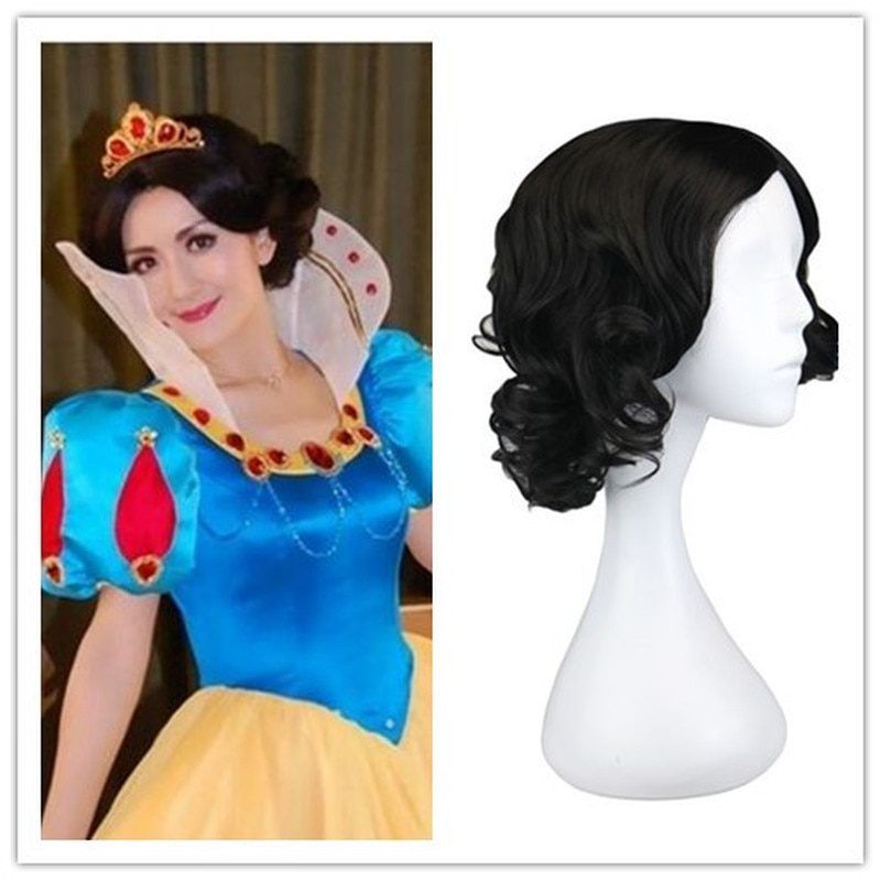 Holiday Dressed Up Snow White Princess Cosplay Wigs Peruca Pelucas