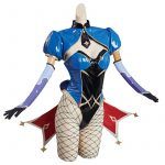 Genshin Impact Mona Cosplay Costume Bunny Girls Jumpsuit