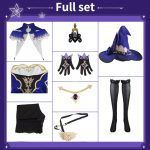 Game Genshin Impact Lisa Cosplay Costume Uniform