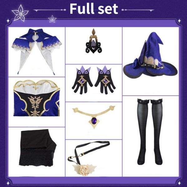 Game Genshin Impact Lisa Cosplay Costume Uniform