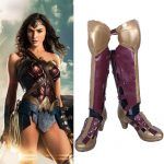 Superwoman Diana Prince Zipper Artificial Leather High-heeled Boots