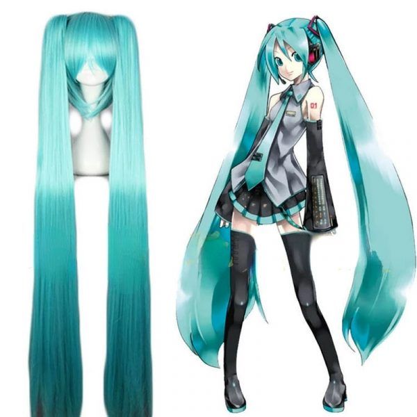Anime Hatsune Miku Cosplay Costume Cute Maid Outfit (2)