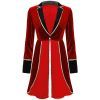Circus Ringmaster Costume Long Sleeve Blazers Jacket Coat