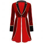 Circus Ringmaster Costume Long Sleeve Blazers Jacket Coat