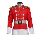 Nutcracker Toy Soldier Cosplay Costume King Eric Cosplay Red Jacket