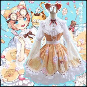 Identity V Cosplay Costume Mechanic Candy Girl Sweetie Lolita Dress