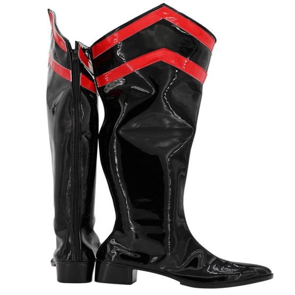 EVA Asuka Langley Soryu Cosplay Over Knee Black Boots