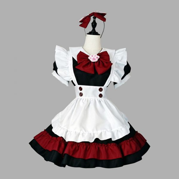 Plus Size Maid Outfit Super Cute Big Bow Lolita Dress