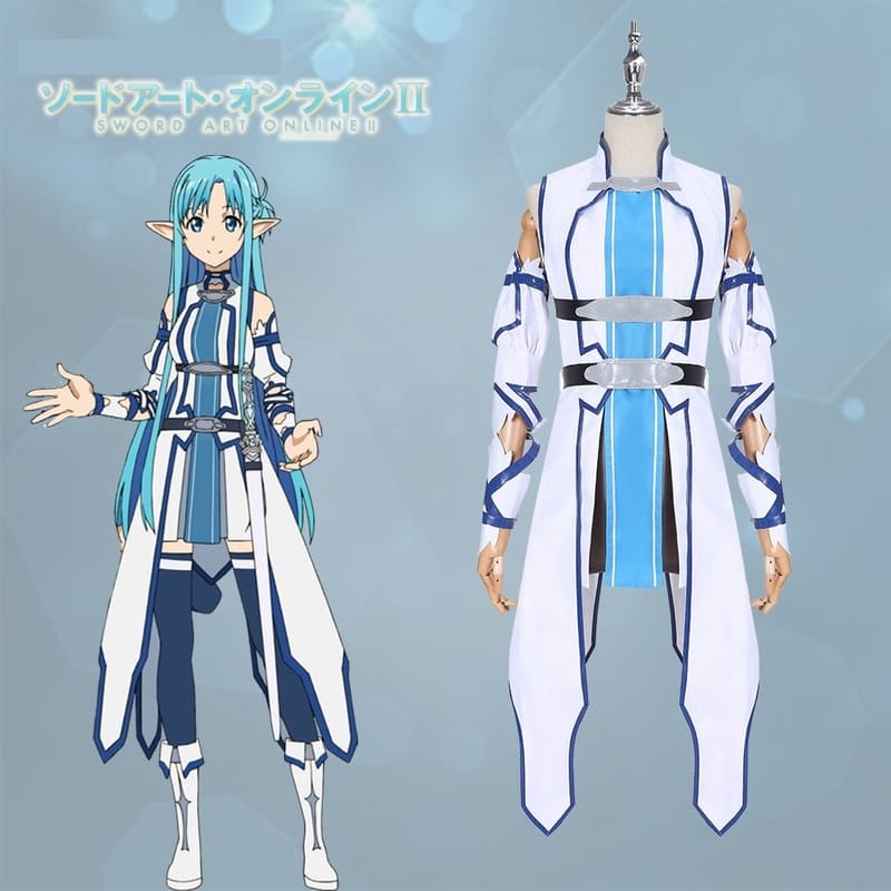 Sword Art Online Yuuki Asuna Dress Alfheim Uniform For Women