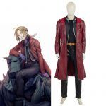 Anime Fullmetal Alchemist Cosplay Costume Edward Elric Full Set For Men