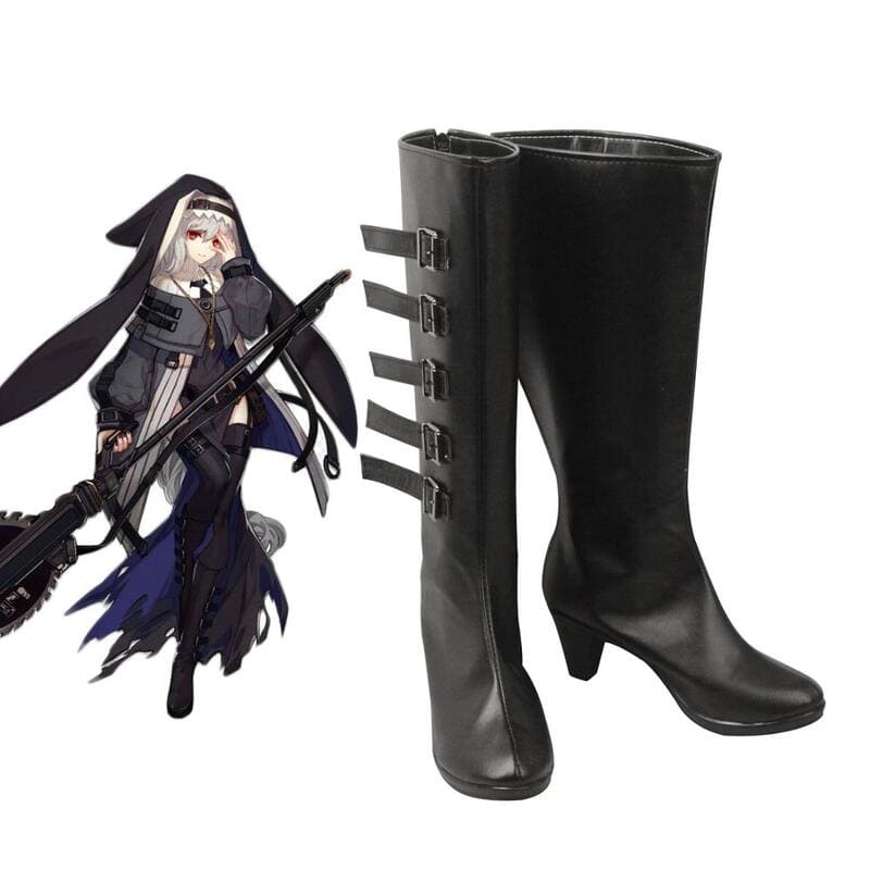 Arknights Specter Cosplay Black High Heel Boots