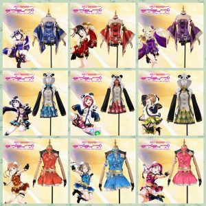 Cheongsam Skirt Love Live Aqours Chika Kanan Watanabe Ruby Yoshiko Hanamaru Riko Dia Mari Cosplay Costume