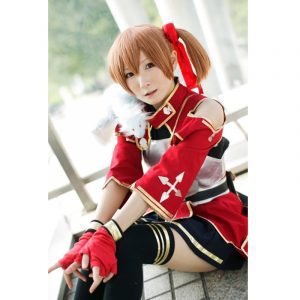 Anime Sword Art Online Silica Cosplay Costume