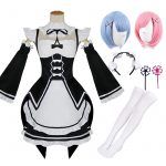 Anime Re Life In A Different World From Zero Ram/Rem Cosplay Costumes