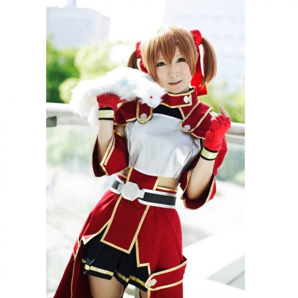Anime Sword Art Online Silica Cosplay Costume