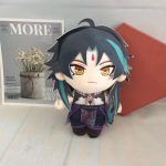 20cm Game Genshin Impact Anime Plushies Xiao Zhongli Cartoon Mascot Stuffed Doll