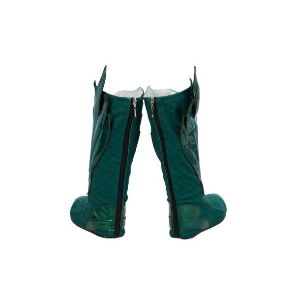 Superhero Arthur Curry Cosplay Shoes Green Boots